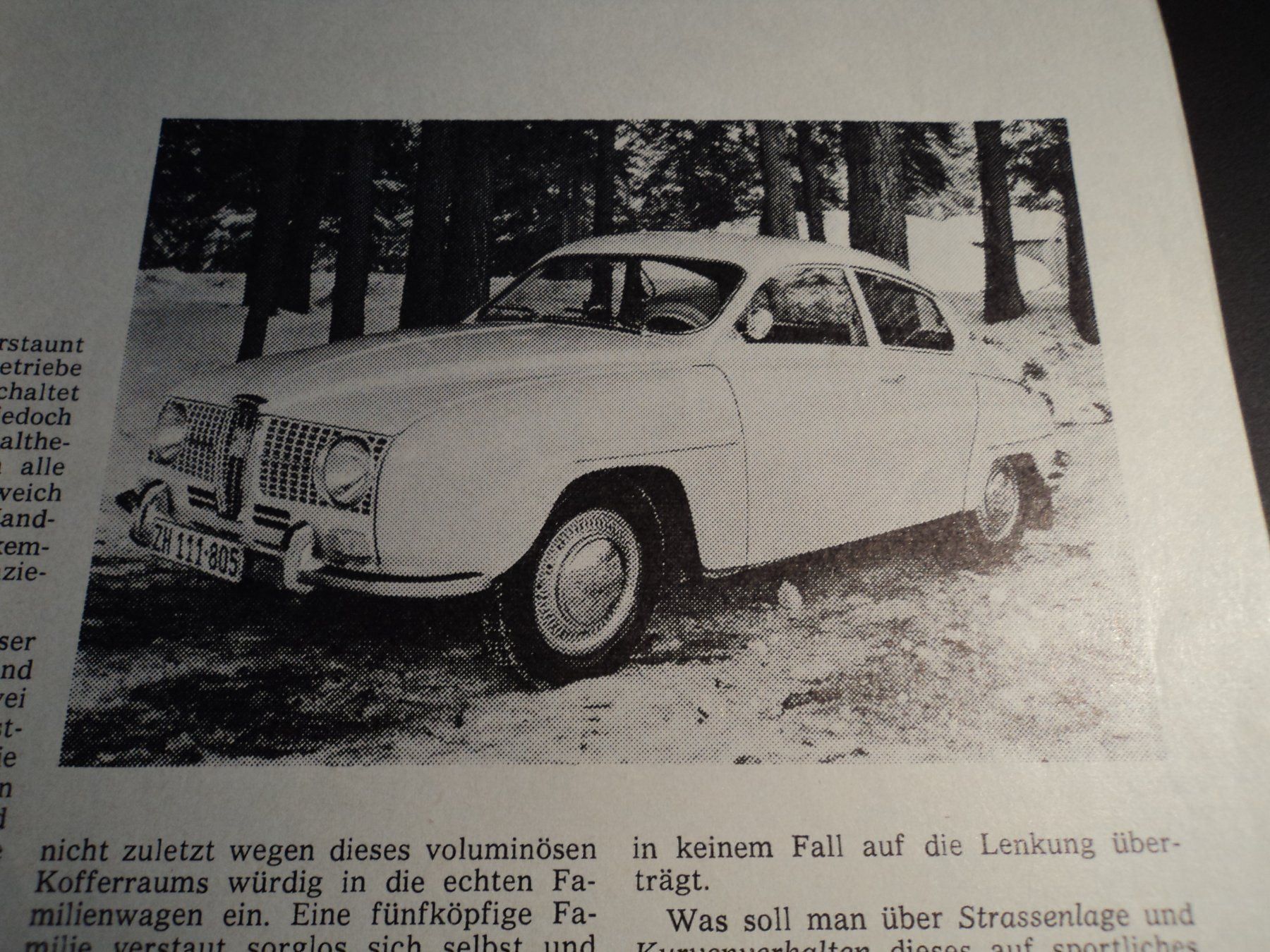 Saab Documenti: Prospekt Test Saab V4 1967 Tagesanzeiger – Usato da Schwarzenburg venduto da modelCARama 1