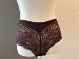 Panty dunkelbraun mit Spitzen  von Calida Gr. XS