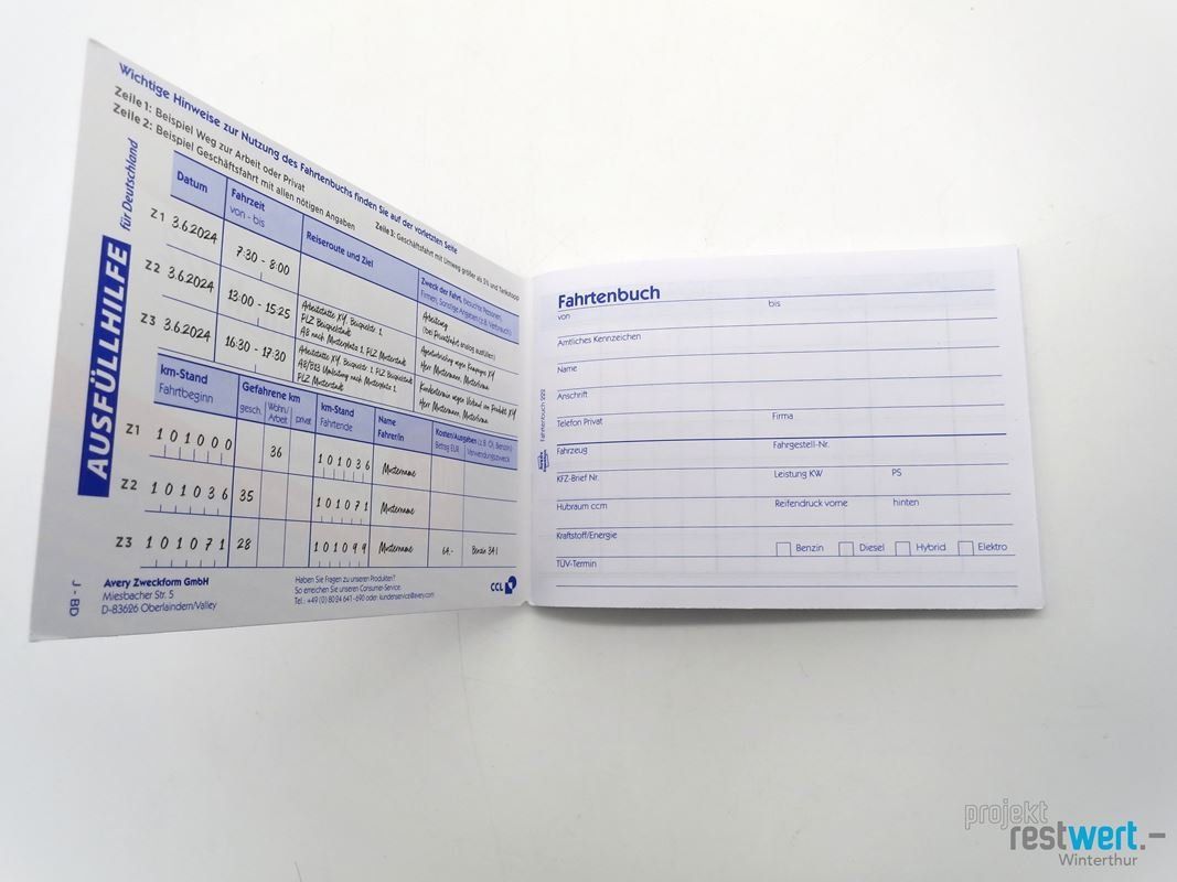 Libri: AVERY ZWECKFORM Fahrtenbuch – Nuovo (secondo la descrizione) da Winterthur venduto da Restwert_Winterthur 1