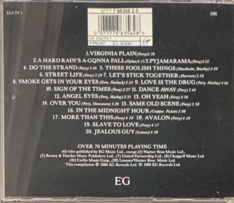 CD: Bryan Ferry / Roxy Music: 20 Great Hits (CD) – Nuovo (secondo la descrizione) da Wettswil venduto da osoma99 1