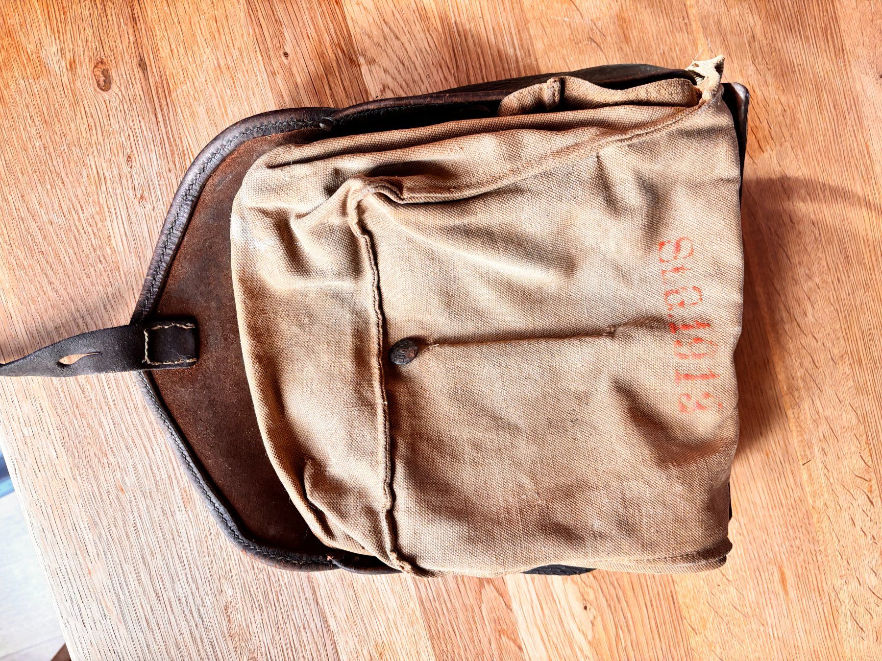 Taschen: Uralter CH-Armee Brotsack um 1913 – Gebraucht aus Berneck von danilo5561 2