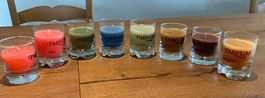 Bougies artisanales divers parfums et quantités