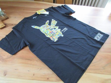 POKEMON UNIQLO UT T-Shirt New/Black/L!