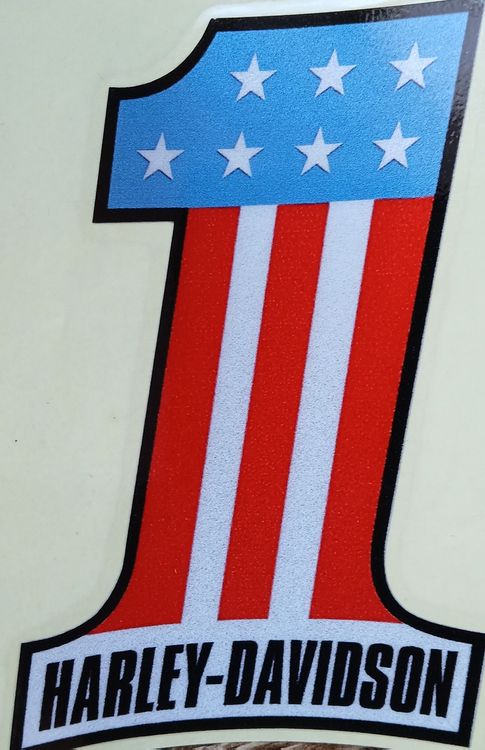 Sticker: Autocollant Harley-Davidson Numéro 1 J131 – Nuovo e nell'imballaggio originale da Allens venduto da MADE.IN.ROCK.N.ROLL