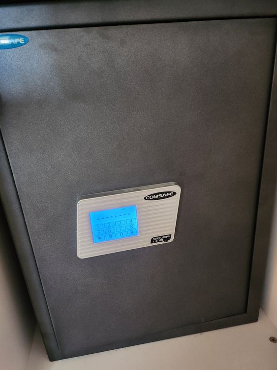 EXTRALINK Elektronischer Tresor Mit Fingerabdruck & Code - Safe Für Zuhause Mit Alarm & Wandmontage