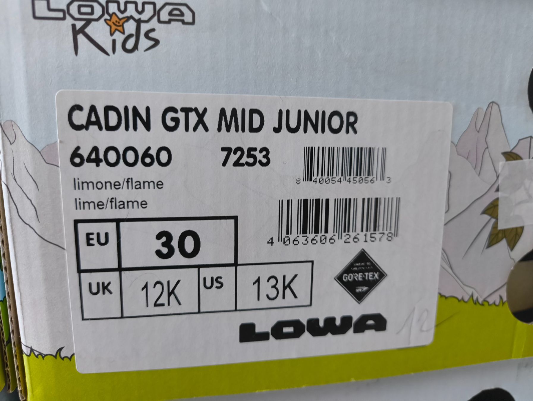 Lowa Schuhe für Jungen: Lowa Wanderschuhe CADIN GTX MID JUNIOR Gr 30 – Neu und originalverpackt aus Uitikon Waldegg von PJLS1 4