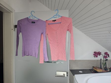 2 Langarmtshirt 's Gr. S
