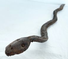 XXL alte Eisen Schlange für Schutz Lobi – Burkina Faso 42 cm