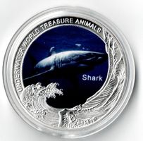Shark_Underwater World Treasure Animals_Gedenkmedaille