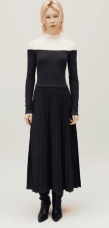 Neuve : Robe Twist Longue Plissée Tricolore Taille M