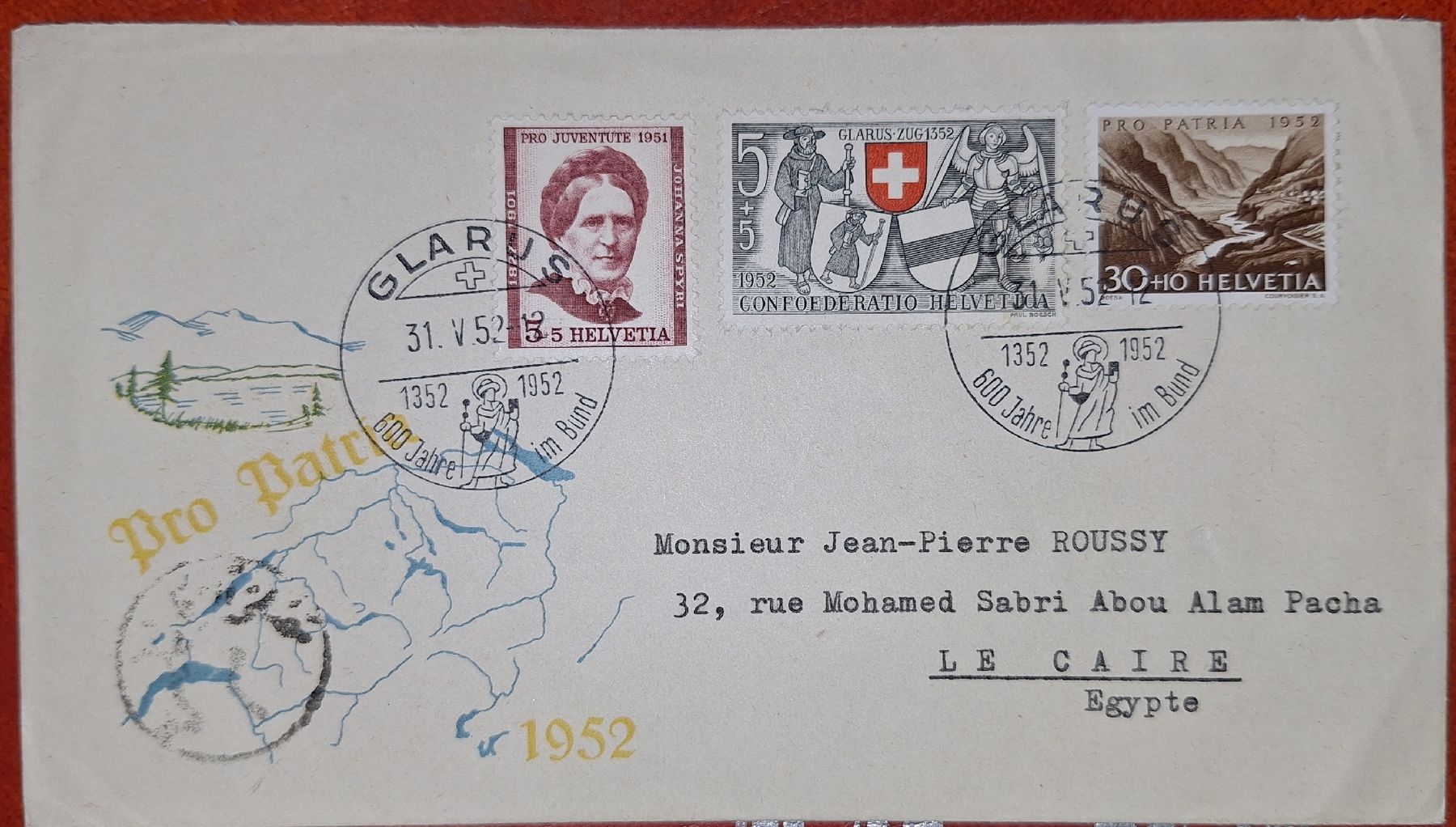 Tutti i francobolli: Pro Patria Glarus 600Jahre im Bund  – Usato da Balgach venduto da SIMEON27