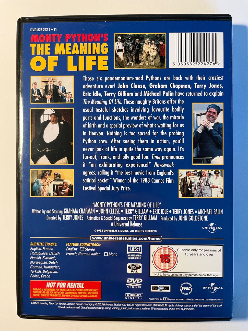 Tutti i DVDs: THE MEANING OF LIFE - MONTY PYTHON – Usato da Lausanne venduto da sbar224 1