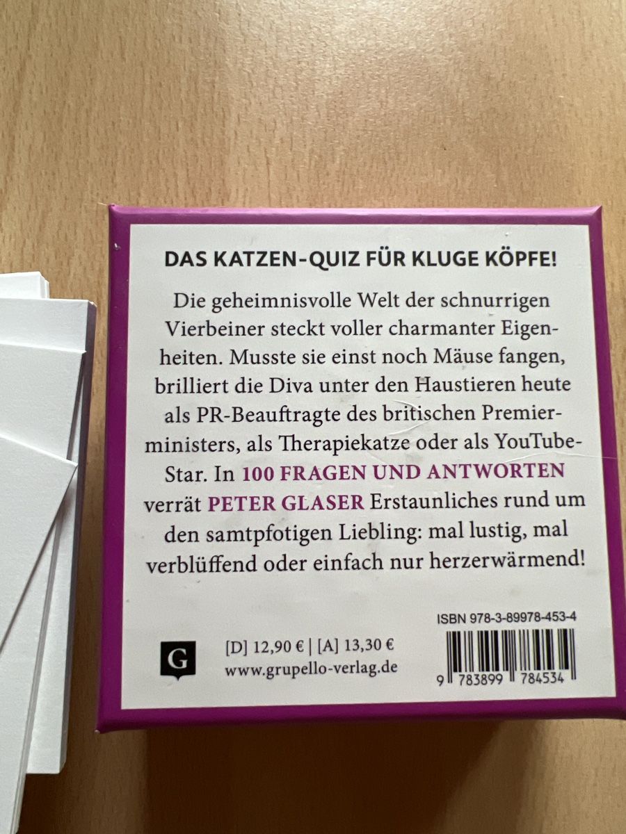 Giochi: Katzen Quiz – Nuovo (secondo la descrizione) da Thürnen venduto da Lilie37 1