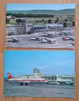 SWISSAIR - Flughafen Kloten 1956+1962 - 2 Ansichtskarten