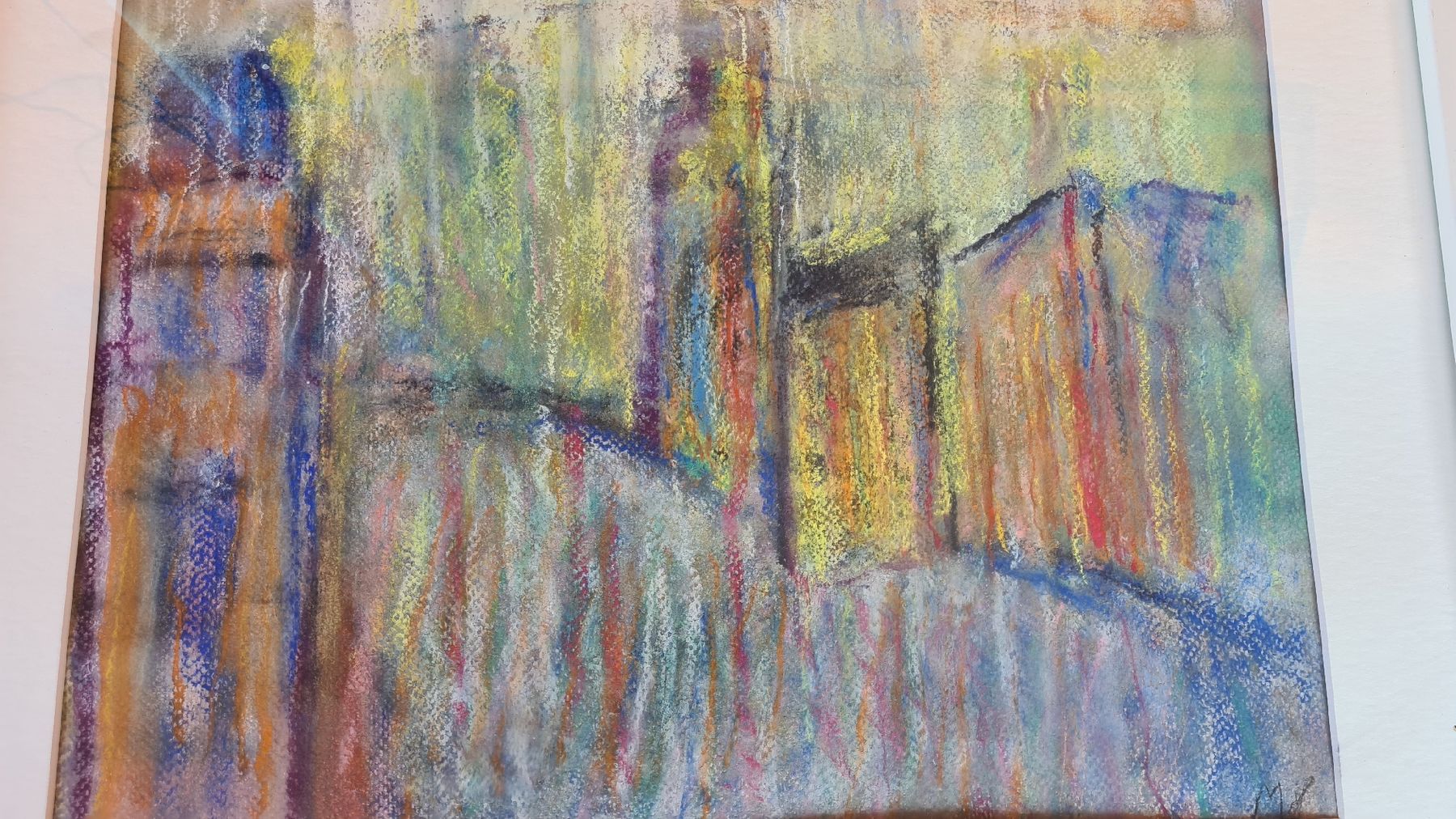 Gemälde: ORIGINAL PASTELL MONGR. – Gebraucht aus Pazzallo von Salvapazzo