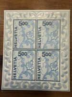 Briefmarken 4er Block St. Galler Stickerei 2000