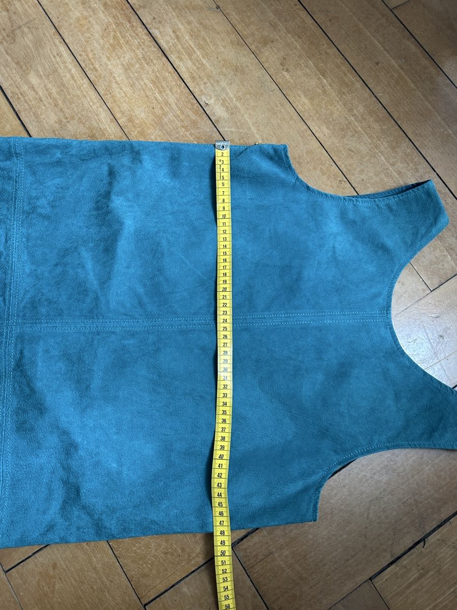 Mango Vestiti: Mango Kleid Echtleder türkis Grösse M  – Usato da Luzern venduto da w.welihodska 7