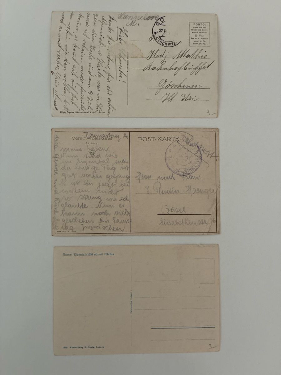 Cartoline postali: 10 Ansichtskarten Schweiz vom Eigenthal LU – Usato da Oftringen venduto da Cla.vD.74 3