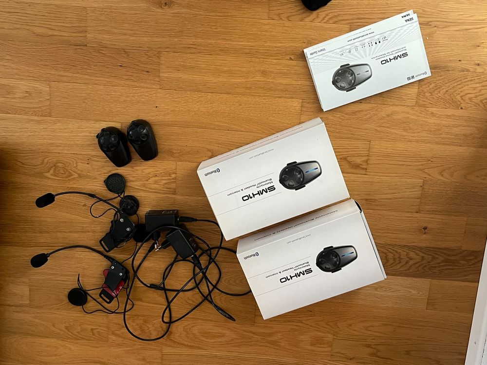 SWAREY Motorrad Intercom, Helm Headset Mit Musik Sharing