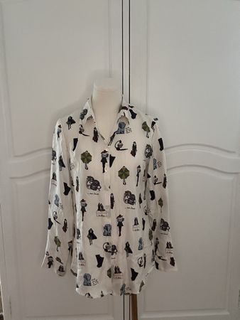 Van Laack Seidenhemd Bluse 34