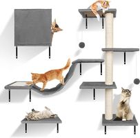 Kletterwand 10-teilig-Katzenhängematte, für Katzen bis 10 kg