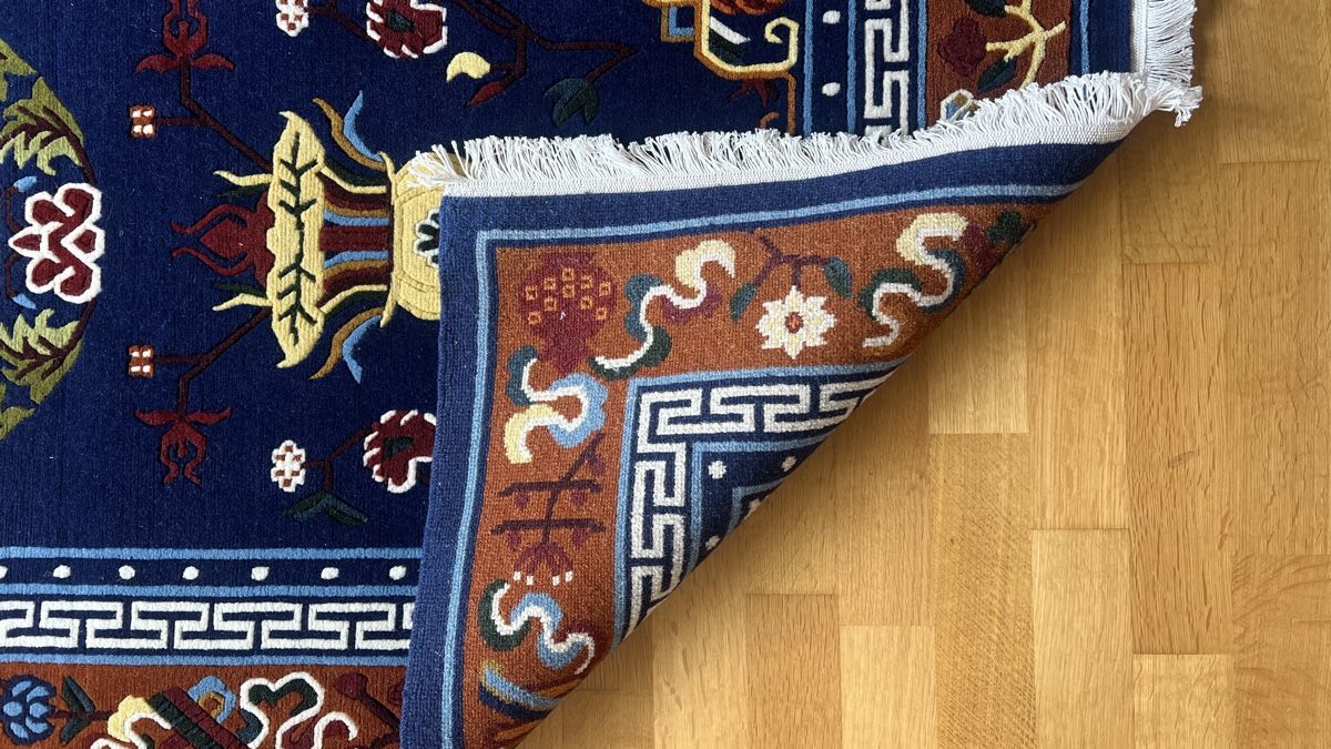 Tappeti: Handgeknüpfter schöner blauer Teppich – Nuovo e nell'imballaggio originale da Wallisellen venduto da tamang_teppiche 4