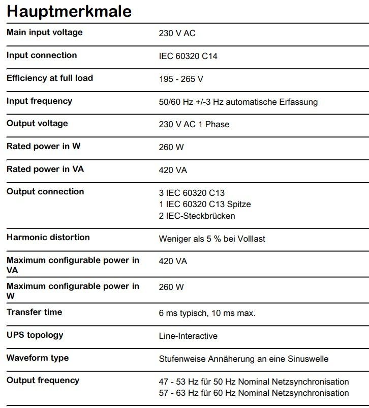 Apc Batterie: APC Smart-UPS SC 420, Notstromversorgung – Usato da Niederrohrdorf venduto da pwNRD 7