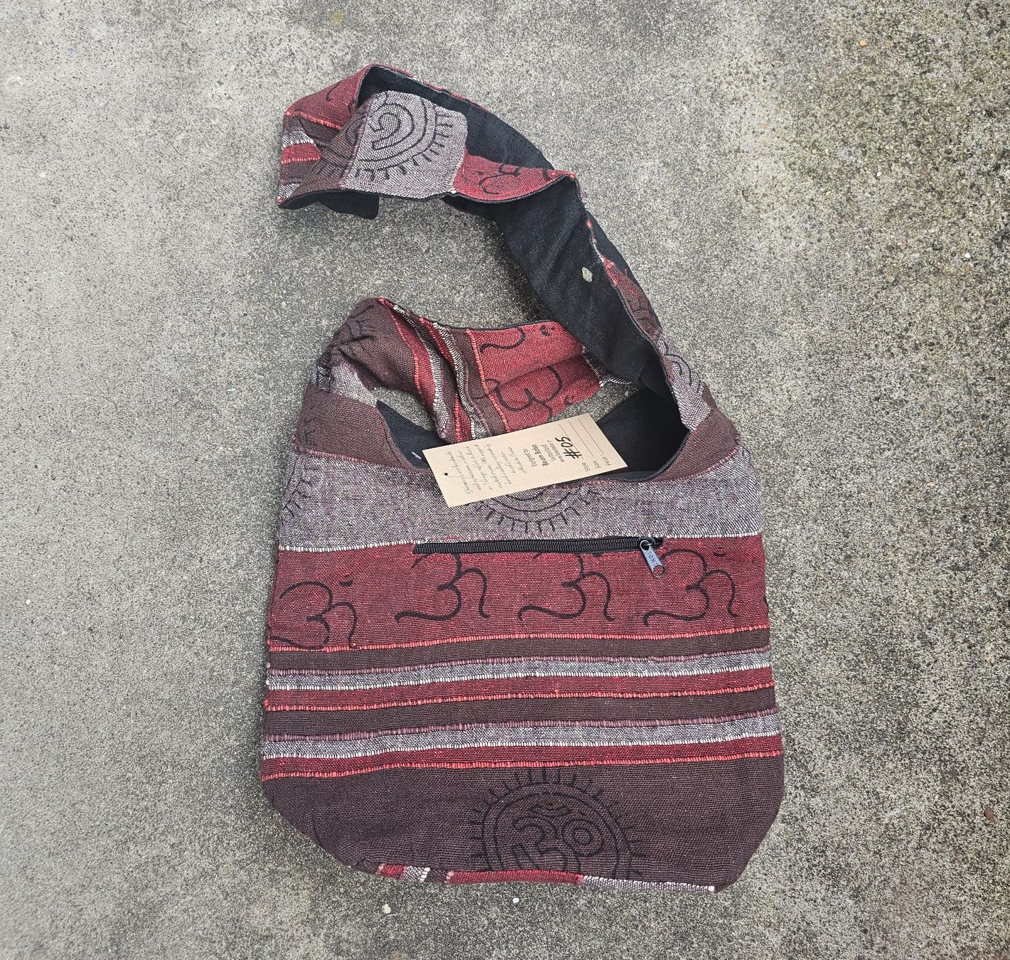 Borse: NEU! BOOM BABA Baumwoll Tasche Ohm Goa Ethno – Nuovo e nell'imballaggio originale da Füllinsdorf venduto da Sunnebliemli7 1