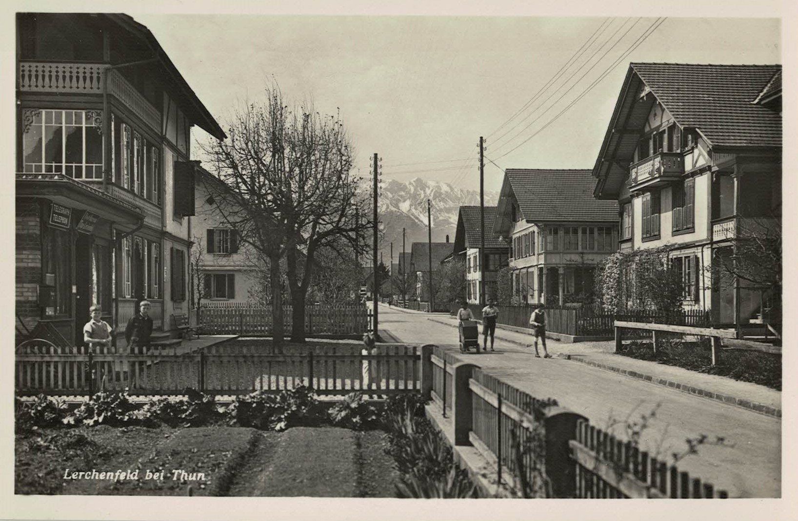 Cartoline postali: Thun BE Lerchenfeld Ortsansicht Nr.12047 , ca.1940 – Usato da Solothurn venduto da Bepposol