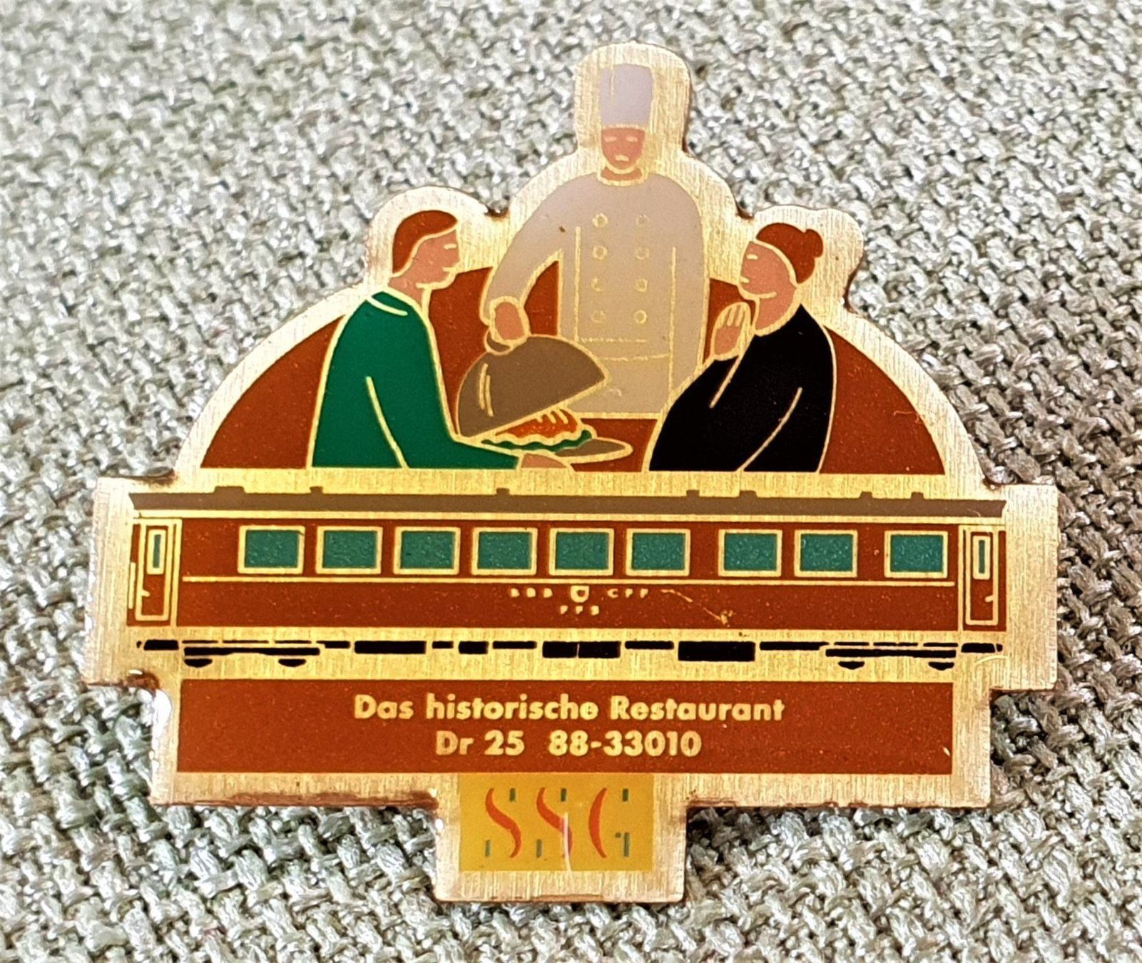 Placchette & Badge: C489 - Pin SSG Historischers Restaurant – Usato da Reinach BL venduto da Boston-Verkauf