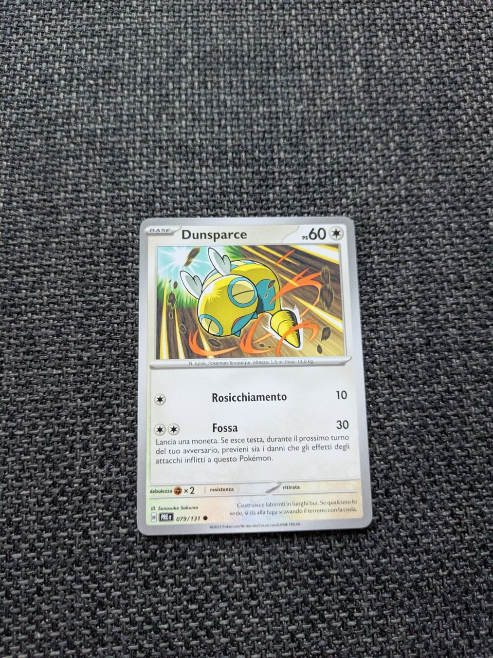 Pokémon Carte collezionabili: DUNSPARCE, PRISMATIC EVOLUTIONS, 79, 2025, COM, ITA, NM/MT – Usato da Losone venduto da AlpineLayer