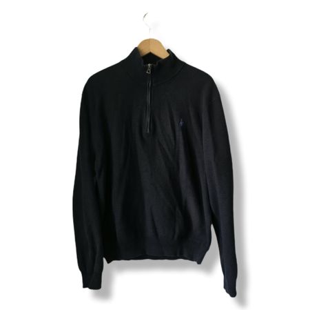 Pull col montant zippé Polo Ralph Lauren noir taille XL