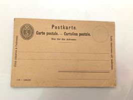 Alte Postkarte Schweiz ungelaufen Rappen 5