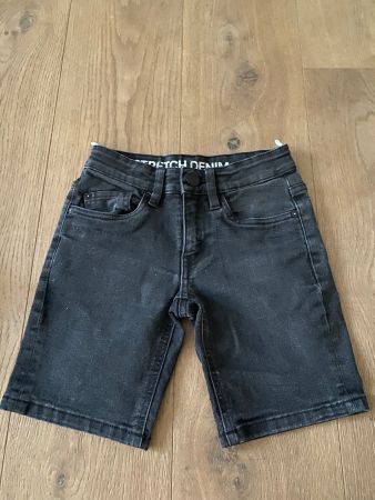 Jeansshorts, schwarz, 128