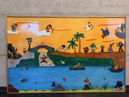 Disneybild in liebervoller Handarbeit