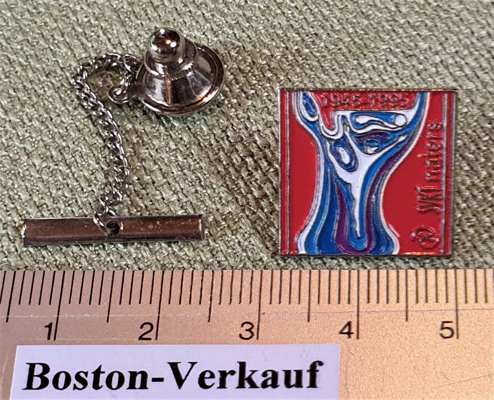 Plaketten & Abzeichen: B800 - Pin SVKT Naters 1945-1995 Wallis – Gebraucht aus Reinach BL von Boston-Verkauf 1