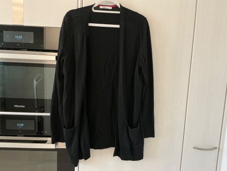 Schwarze Strickjacke, Cardigan, Gr.L Cecil