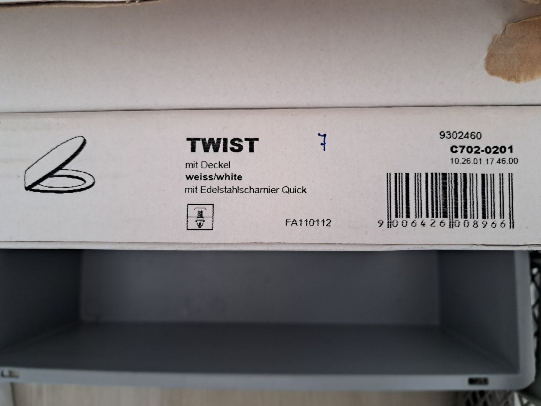 WC: Twist WC - Garnitur c702-0201 – Neuf avec emballage d'origine à Tegerfelden par Spick67 4