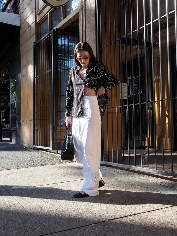 Pantalons: Dion Lee Eyelet Tie-Cuff Pants White Size M new – Neuf (Voir description) à Zürich par flo_8yph 1
