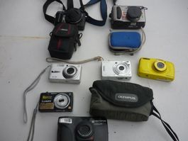 Diverse Digitalkamera-Sammlung Fotoapparate Kamera
