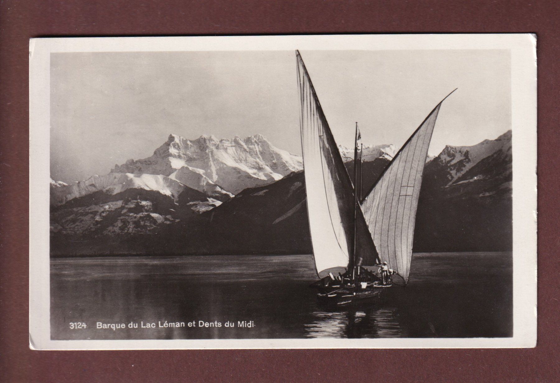 Ansichtskarten: BARQUE DU LEMAN - Dents du Midi – Gebraucht aus Pully von nicecards-shop