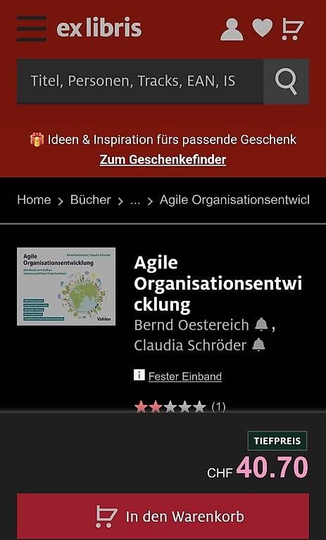 Libri: Buch: Agile Organisationsentwicklung Vahlen Verlag – Usato da Wetzikon ZH venduto da Juergen_B 3