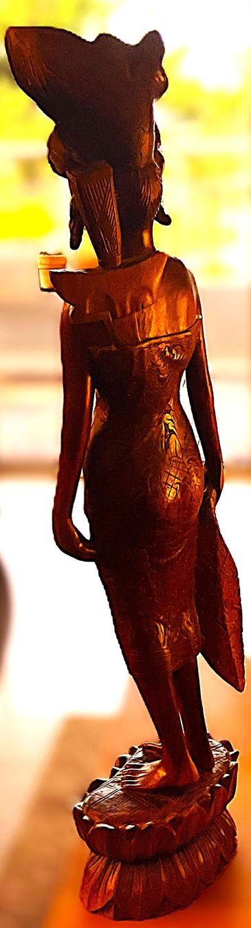 Statuette: Holzfigur, Bali, ca. 60cm, Handarbeit, Deko-Objekt – Usato da Luzern venduto da FeU 2