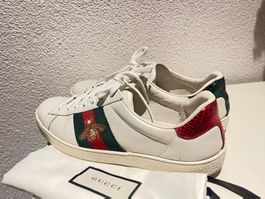 GUCCI ACE HERREN-SNEAKER MIT STICKEREI/ Gr. 41,5