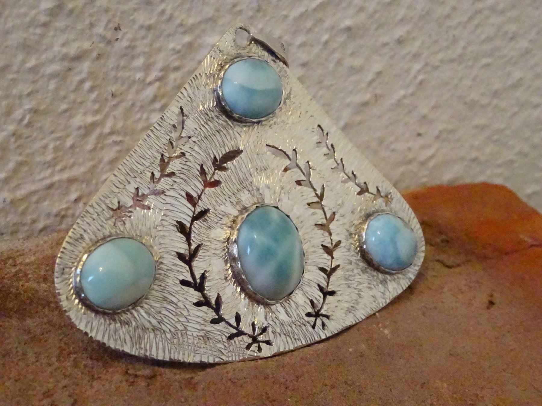 Anhänger: Anhänger Larimar Santo Domingo / 925 S – Gebraucht aus Esslingen von FetteSchnecke 1
