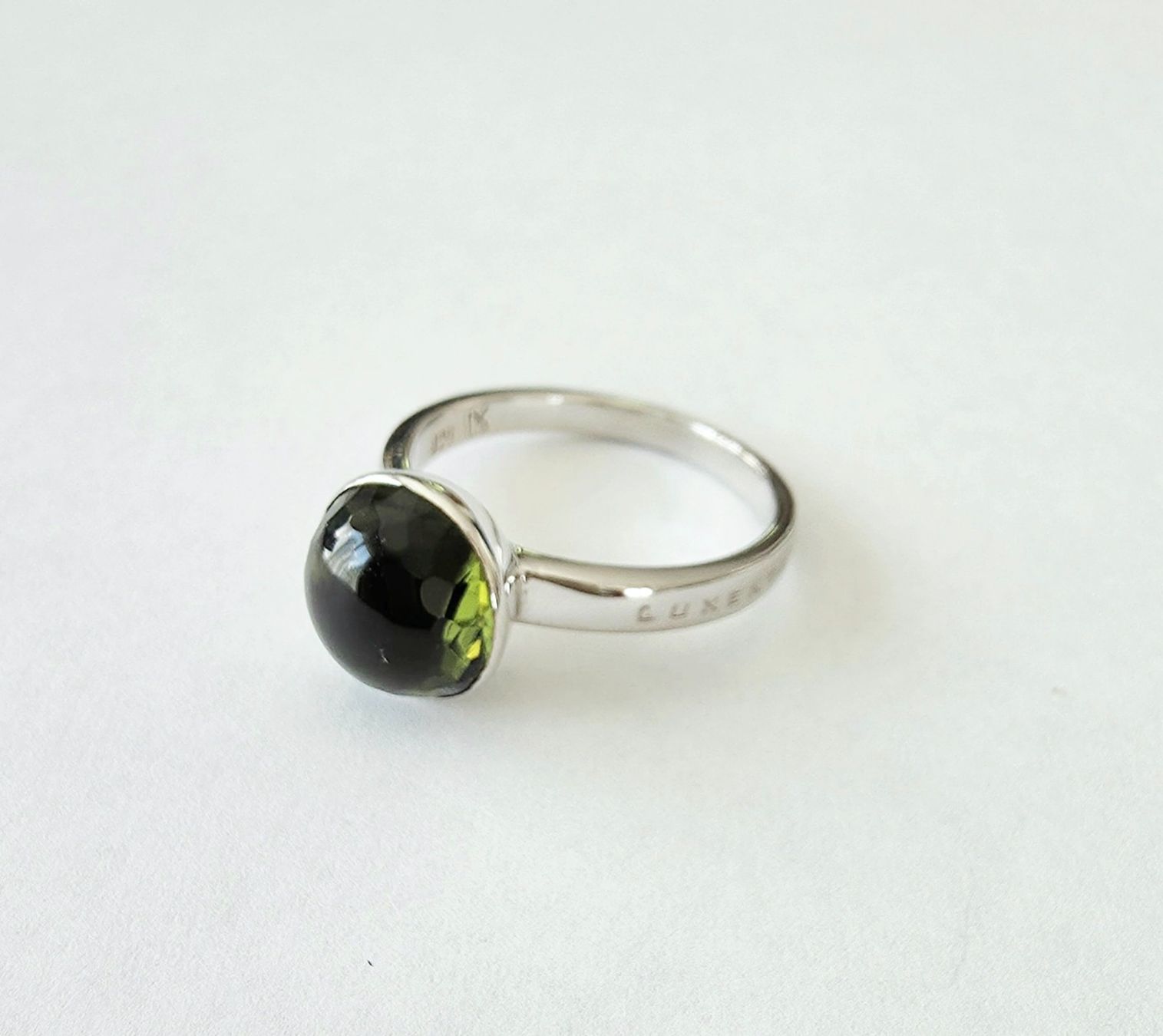 Ringe: Silber Ring 925 mit facettiertem Moldvit-Kristall  - Neu – Neu und originalverpackt aus Uetikon am See von Coralreef 5