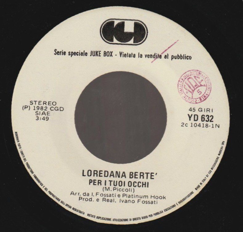 Dischi in vinile: 7 " ALAN PARSONS PROJECT / LOREDANA BERTE' OLD AND WISE /PER – Usato da Vezia venduto da Aquarius_Age