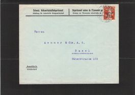 Dienstmarken Beleg IKW Nr.9  , 21.lll.1919