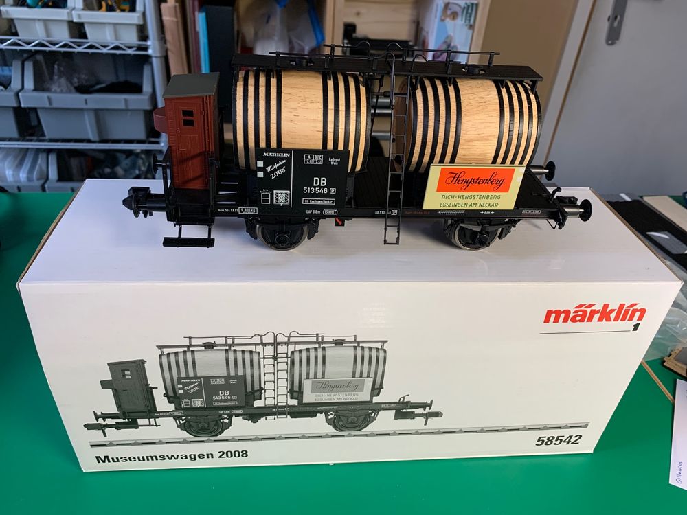 MÄRKLIN H0 4506 Couvert Wagons Avec Schlusslaternen en Emballage D