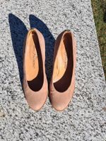 Escarpins The Flaneuse daim beige/rose taille 39